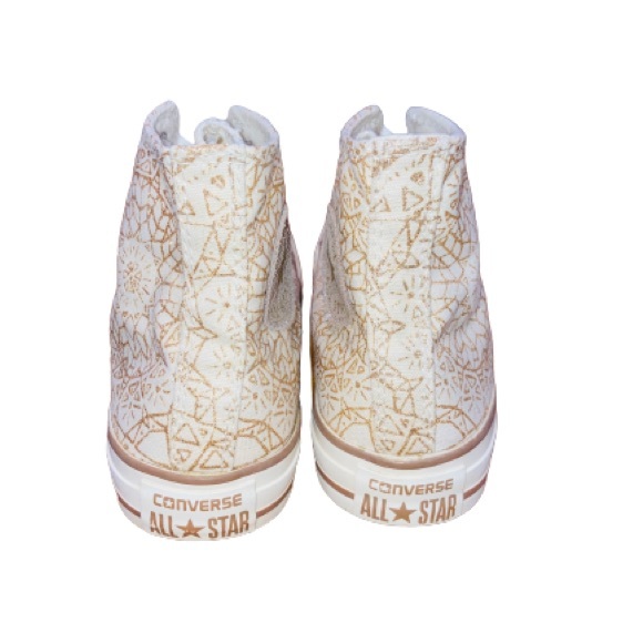 Rare Converse All-Star Women's Snowflake Sparkle Sneakers Size 7 - Picture 5 of 7